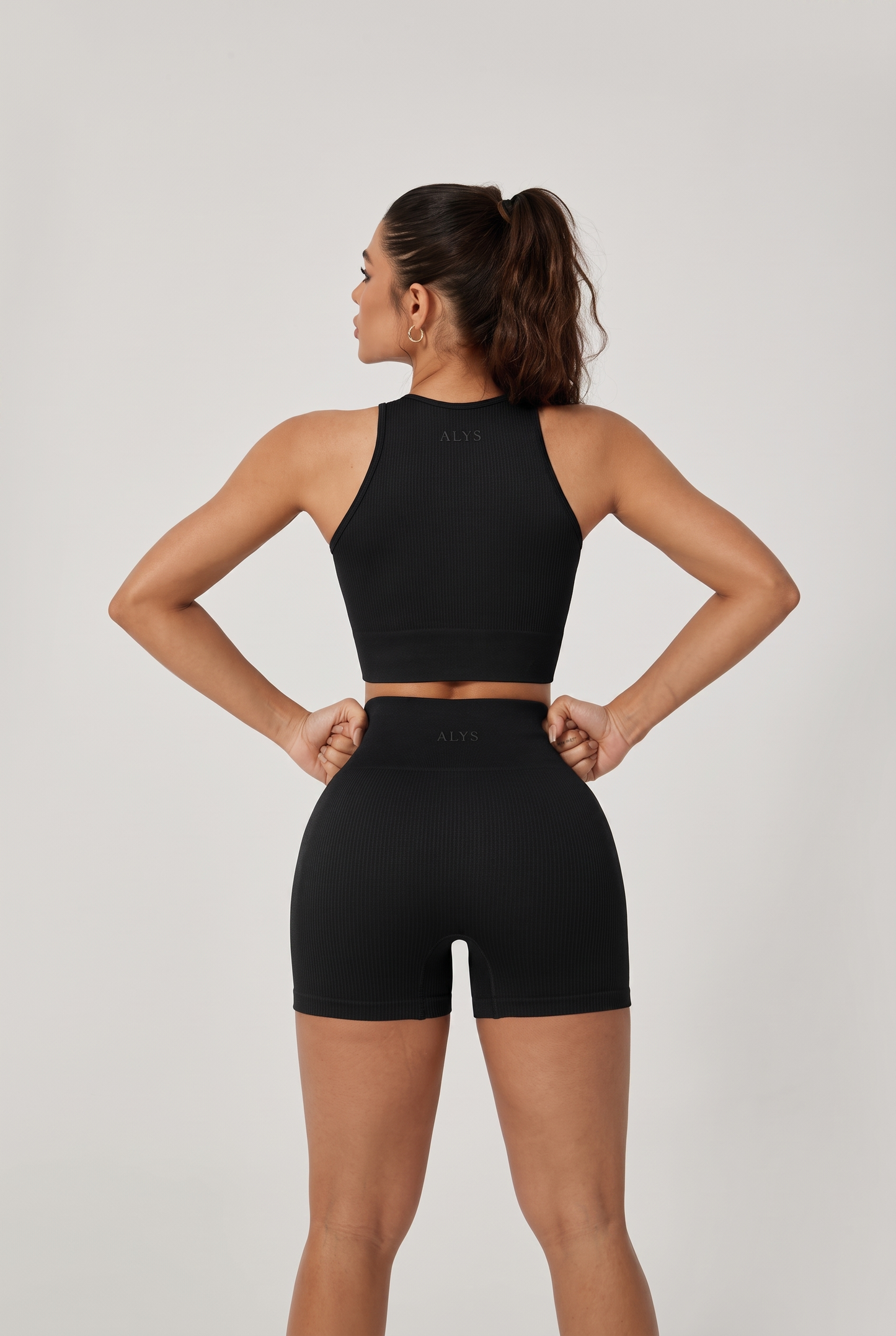 Conjunto Signature Cintura Alta ALYS - Preto costas