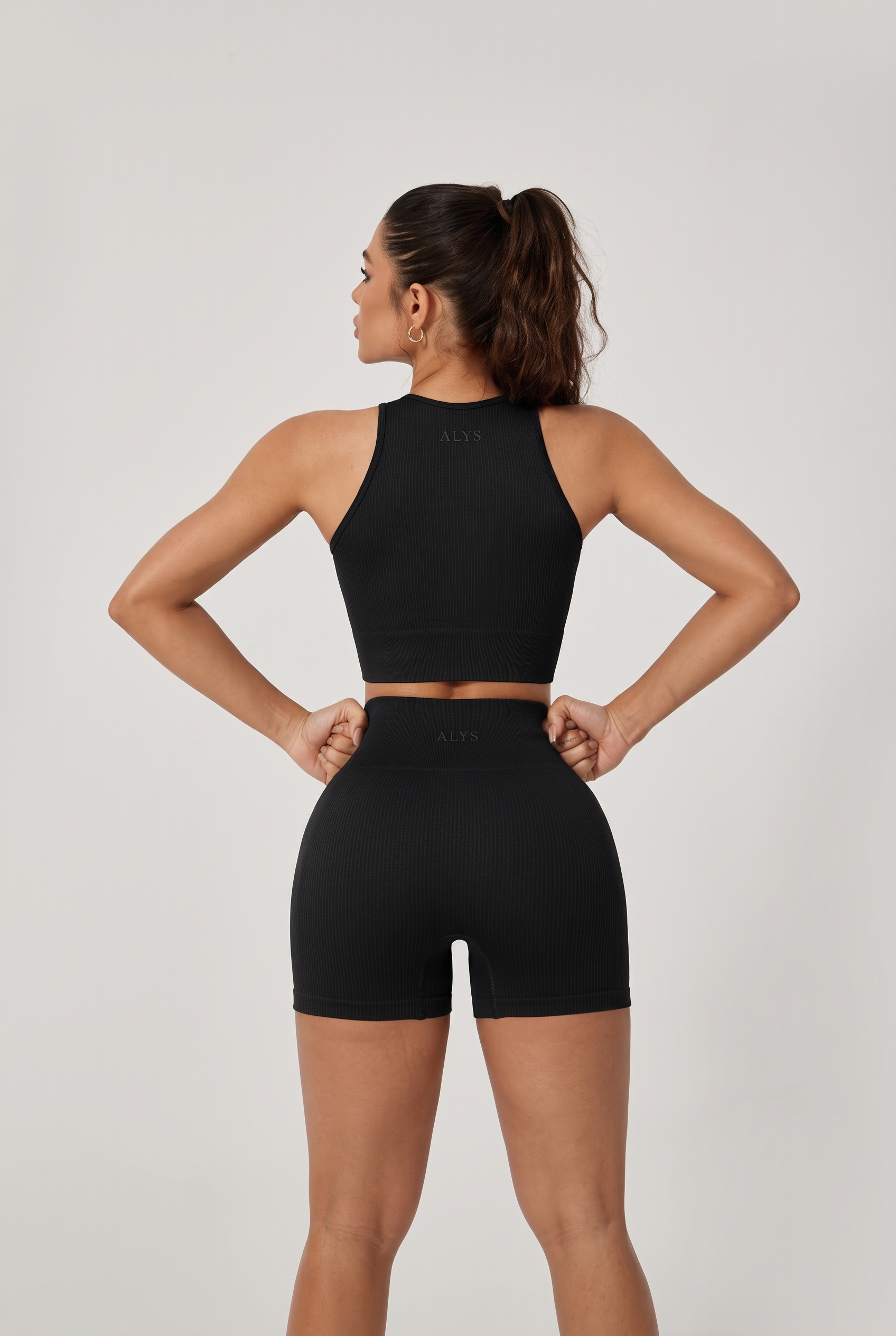Conjunto Signature Cintura Alta ALYS - Preto costas