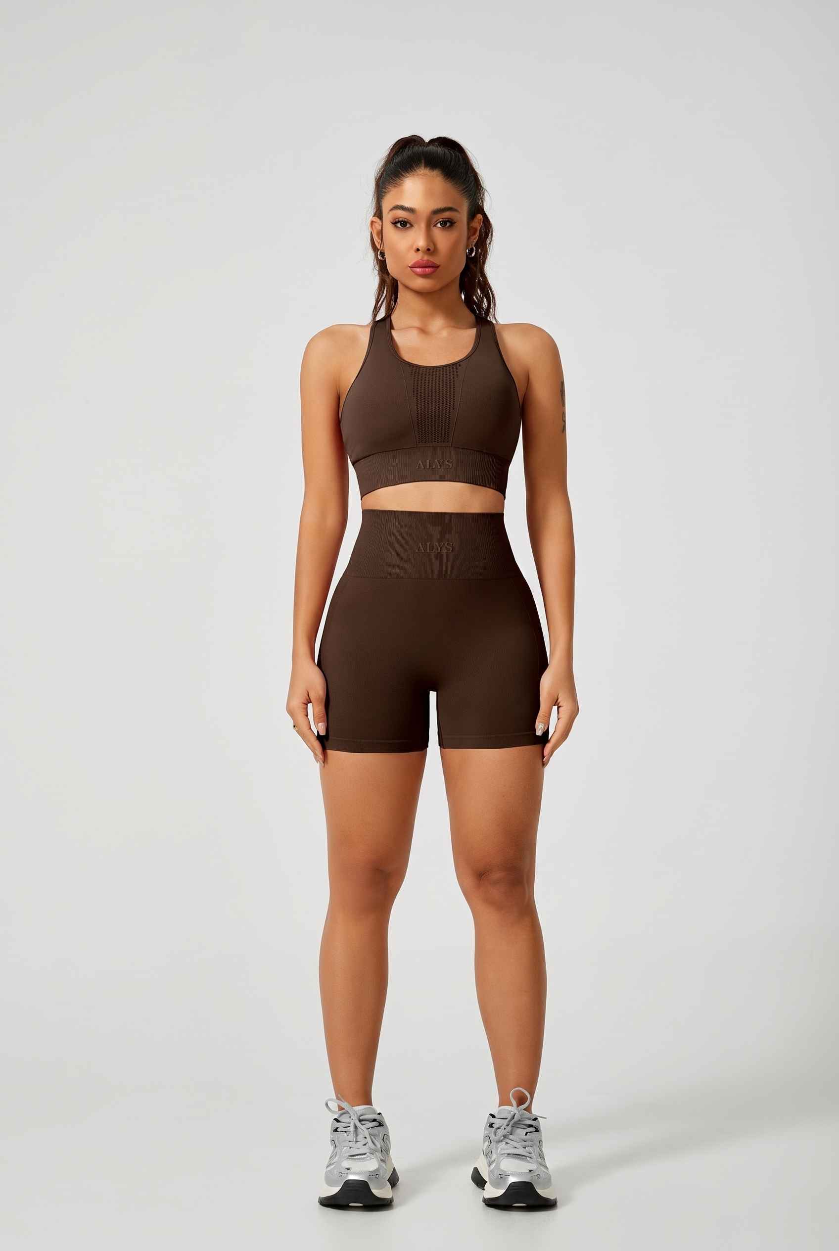 Conjunto Dry ALYS Marrom frente