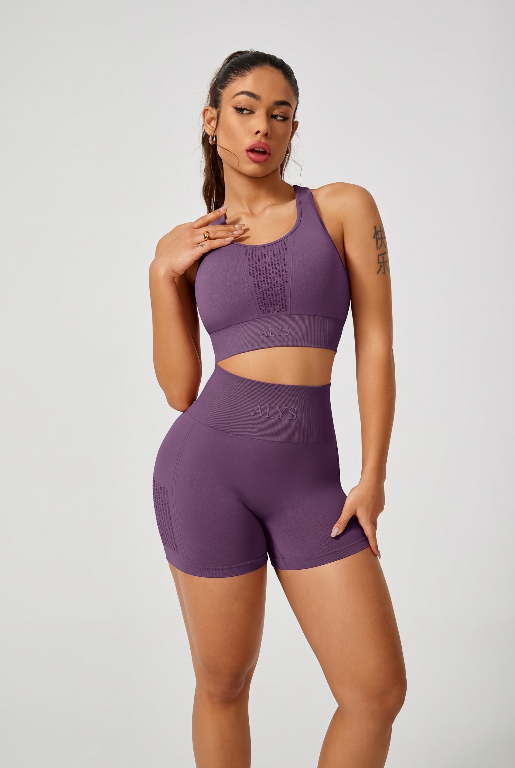 Conjunto Dry ALYS Roxo frente
