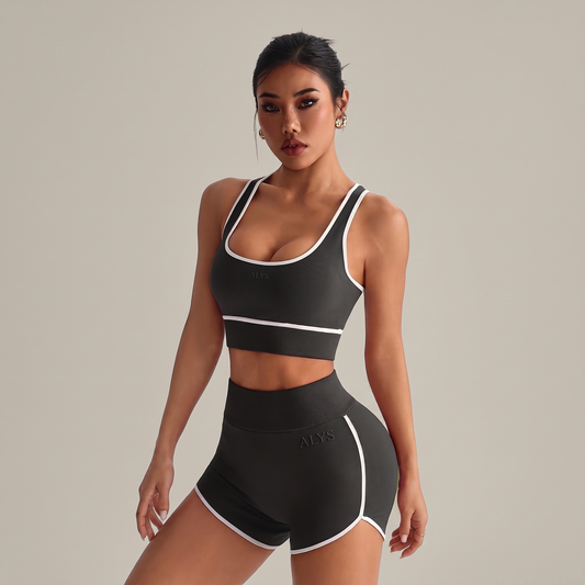 Conjunto Seamless Nadador Preto - frente
