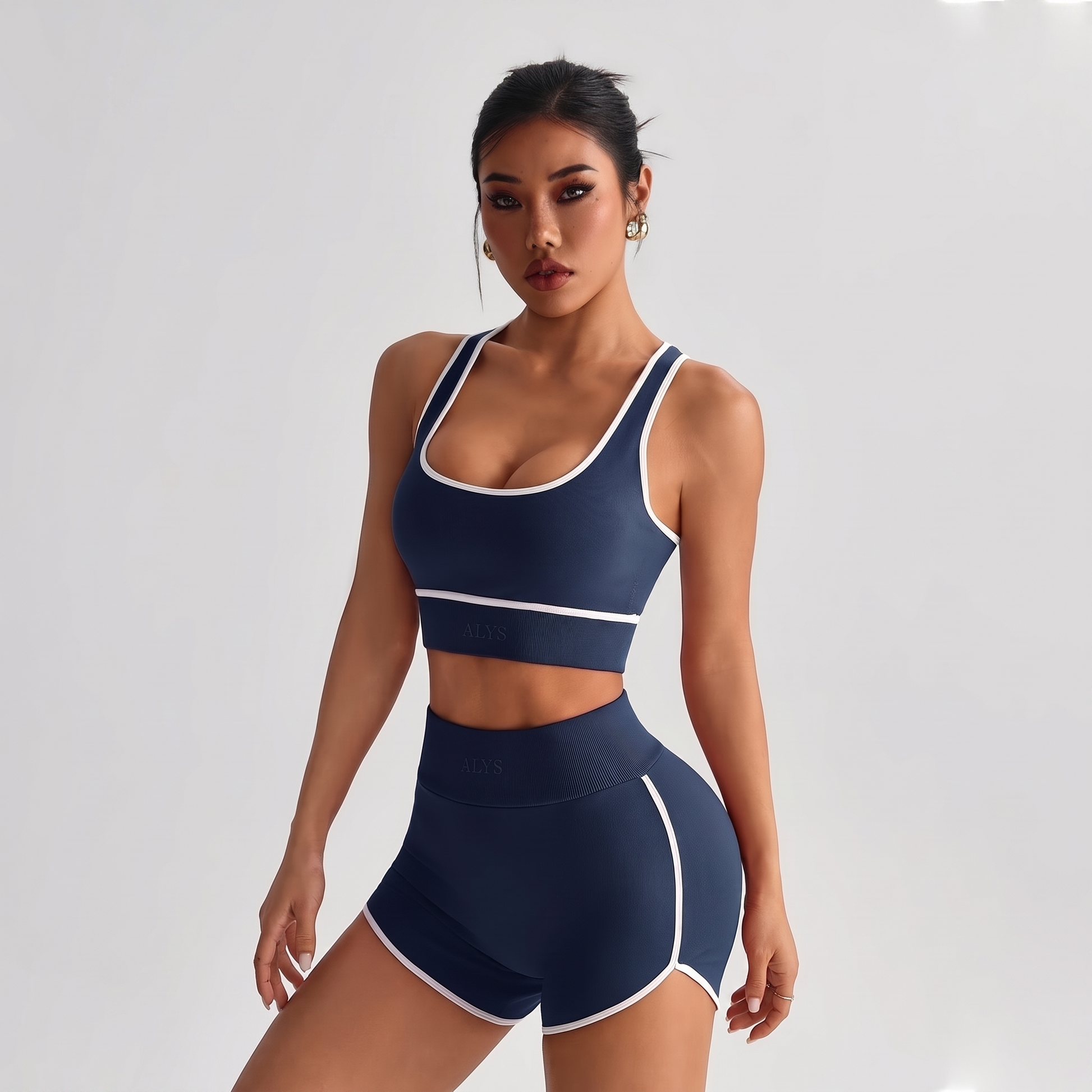 Conjunto Seamless Nadador Azul - frente
