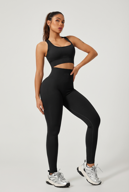 Conjunto Ribbed ALYS - Preto