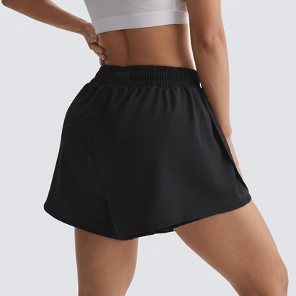 ALYS Short Dry Duplo Preto costas