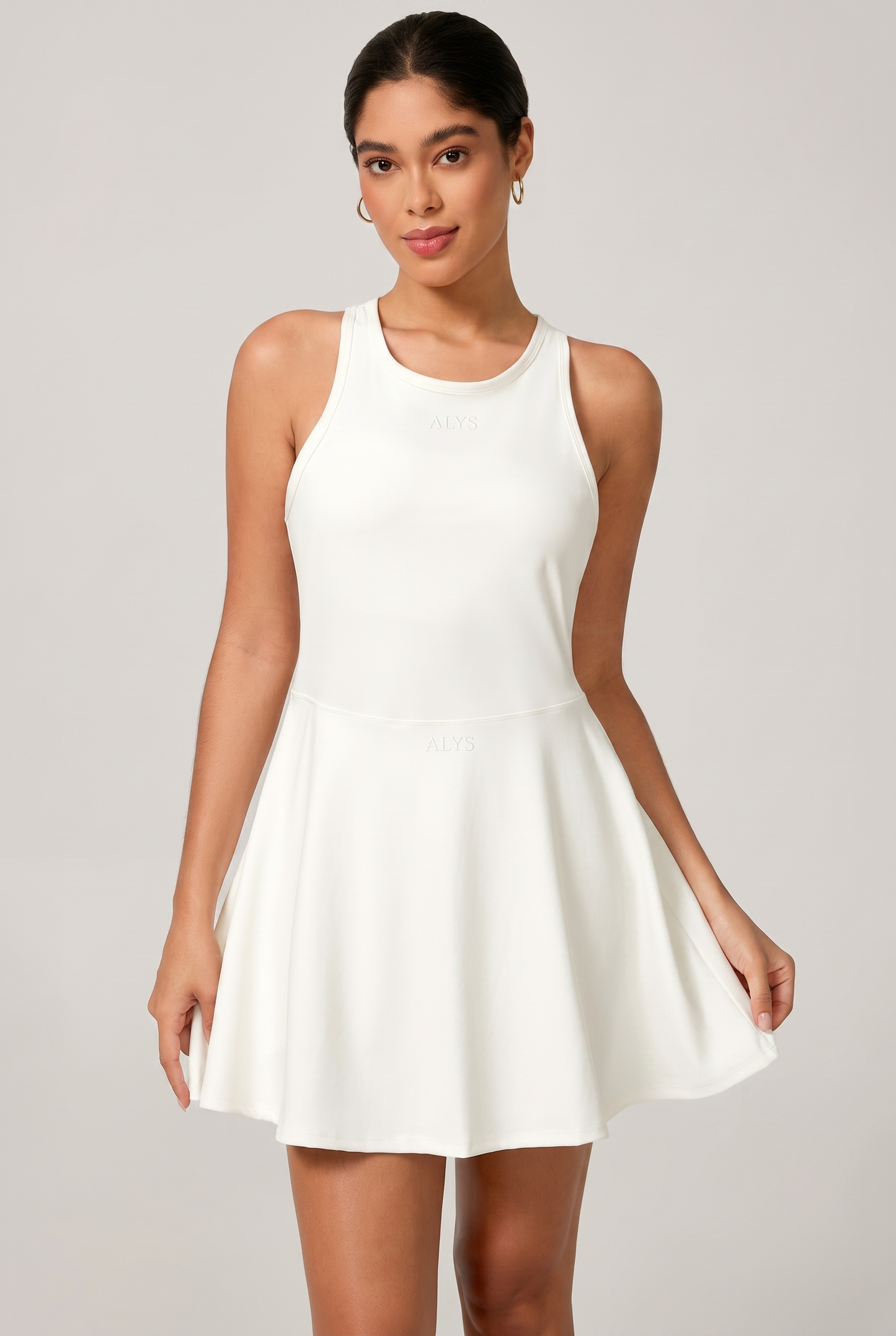 Vestido Signature Costas Cruzadas Branco - frente