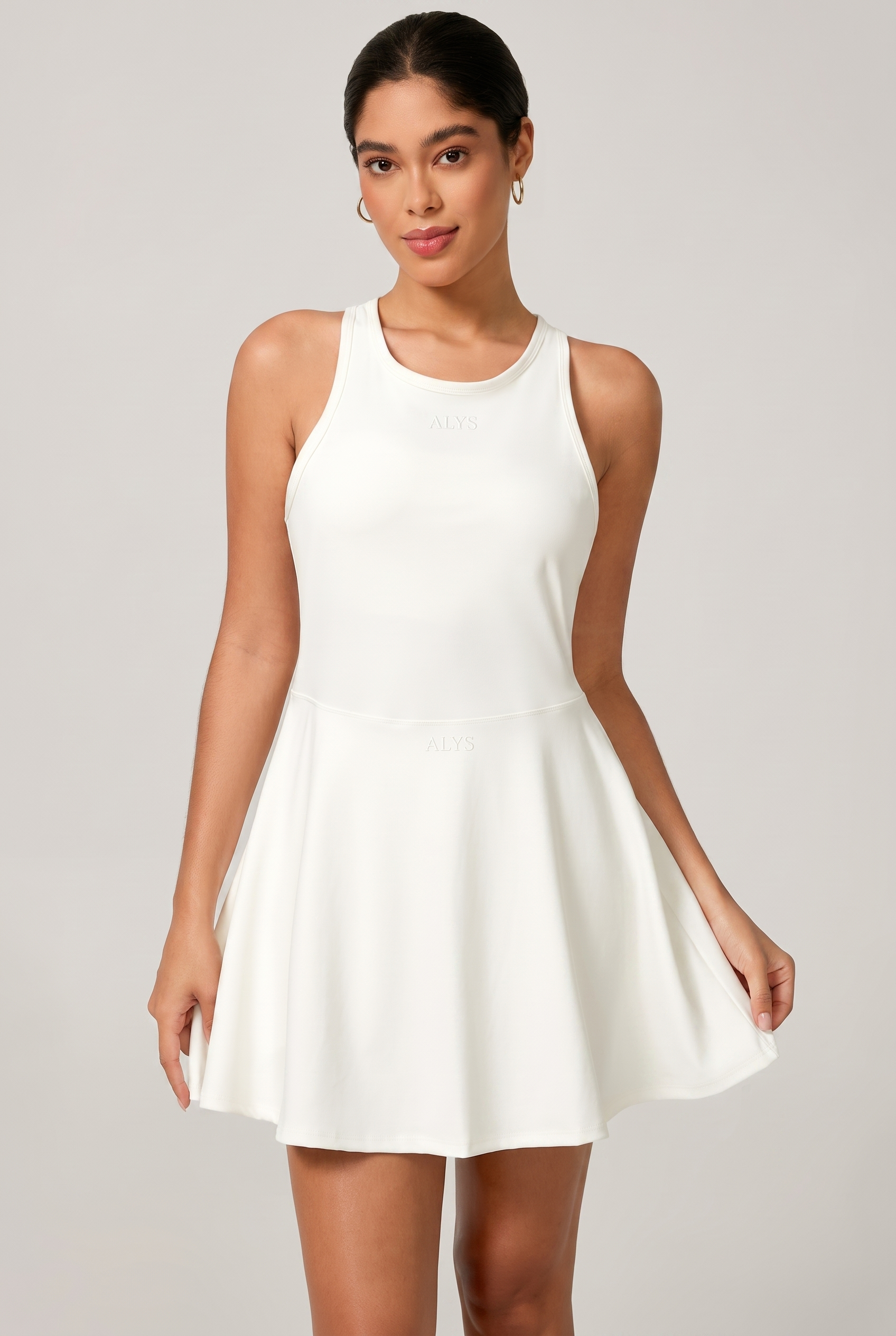 Vestido Signature Costas Cruzadas Branco - frente
