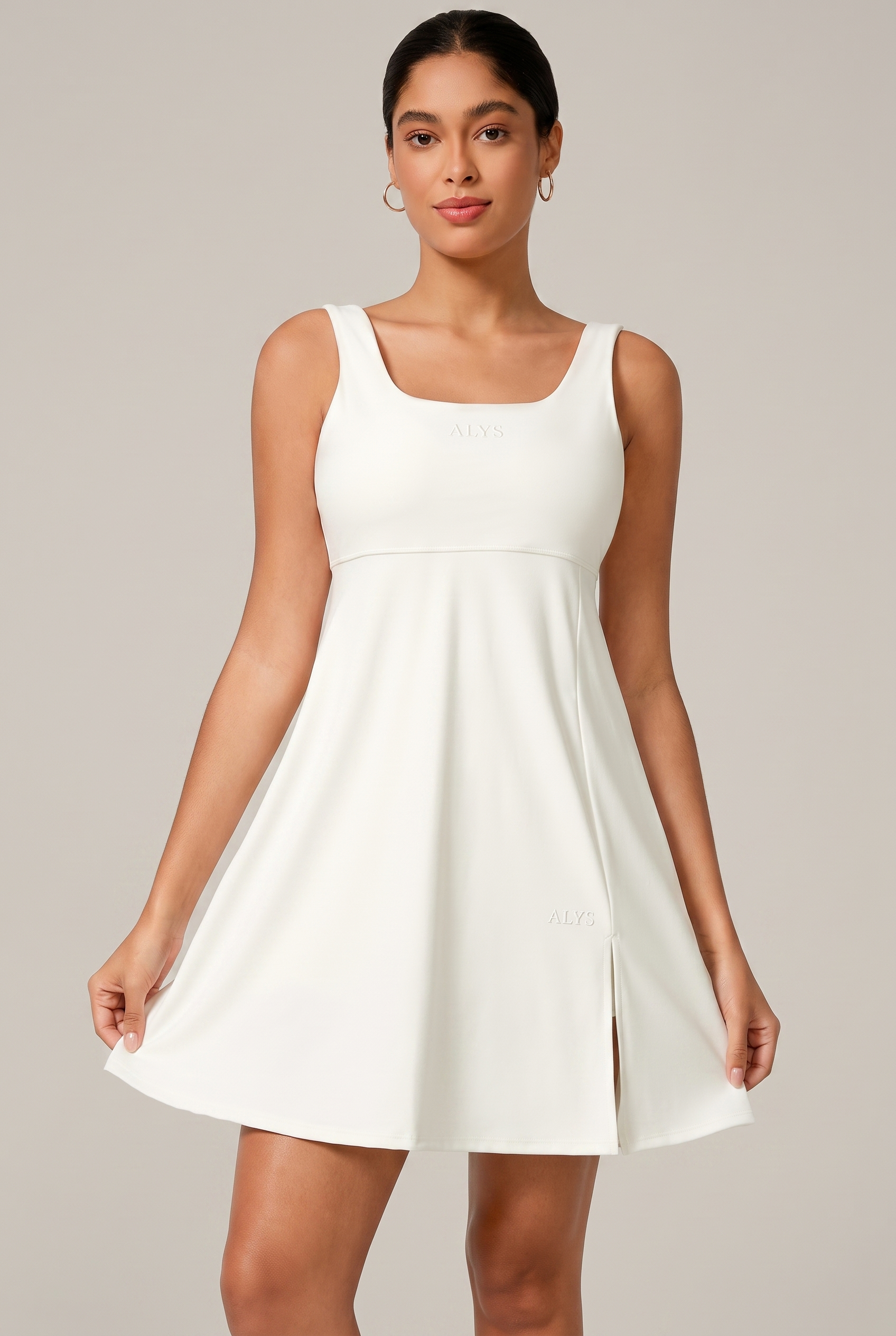 Vestido Signature ALYS na cor Branco - frente